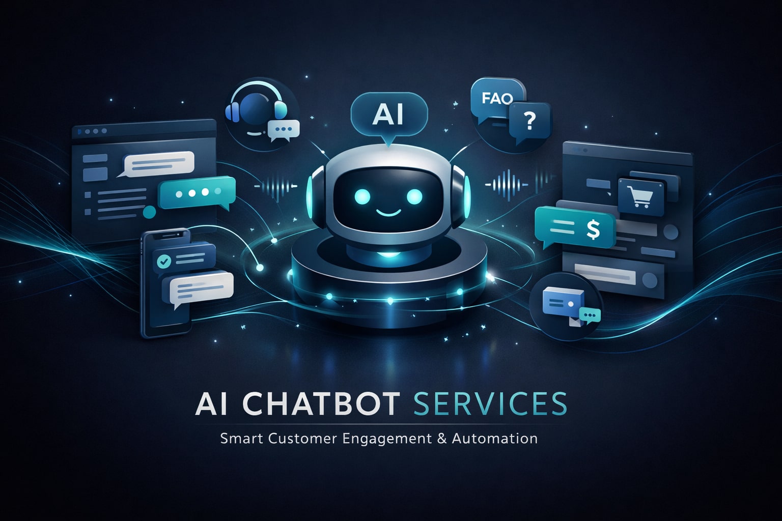 I will create a custom AI chatbot for your business to boost customer engagement